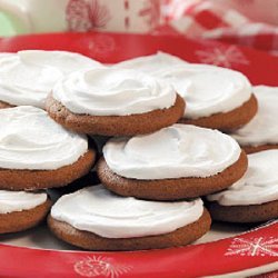 Frosted Molasses Cookies