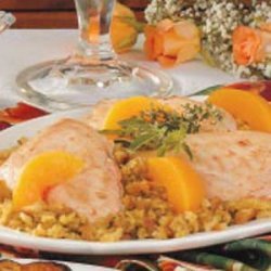 Chicken with Peach Stuffing