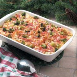 Ham and Broccoli Strata