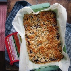 Oatmeal Coconut Raspberry Bars