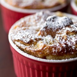 Bread Pudding with Spiced Rum Sauce