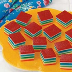 Rainbow Gelatin Cubes