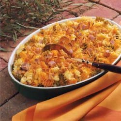 Colorful Pasta with Ham