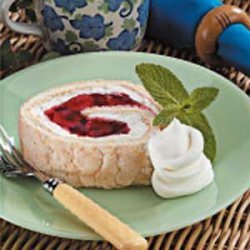 Cherry Angel Cake Roll