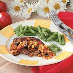 Chops with Corn Salsa