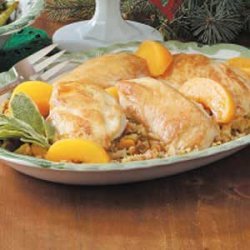 Chicken with Peach Stuffing