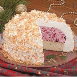 Coconut Cranberry Alaska