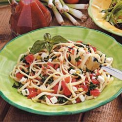 Spinach Tomato Linguine