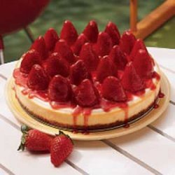 Strawberry Topped Cheesecake