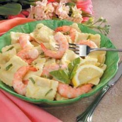 Lemon Shrimp Ravioli Toss