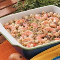 Wild Rice Shrimp Bake