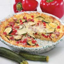 Potato Vegetable Quiche