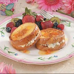 Stuffed French Toast with Apricot Syrup