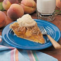 Peach Streusel Pie