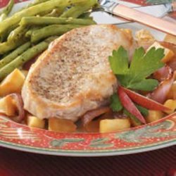 Apple-Onion Pork Chops