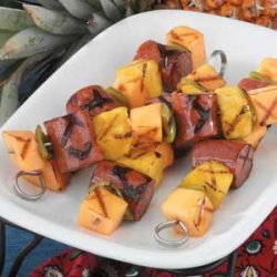 Polynesian Sausage Kabobs