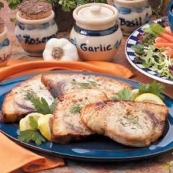 Grilled Halibut Steaks