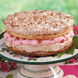 Rhubarb Meringue Cake