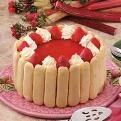 Rhubarb Strawberry Torte