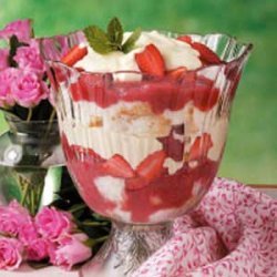 Strawberry Rhubarb Trifle