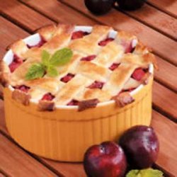 Deep-Dish Plum Cobbler