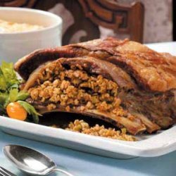 Veal Breast with Farfel Stuffing