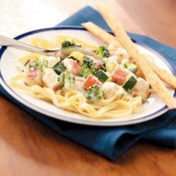 Crab Fettuccine Alfredo