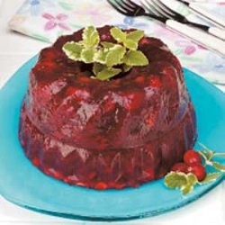 Flavorful Cranberry Gelatin Mold