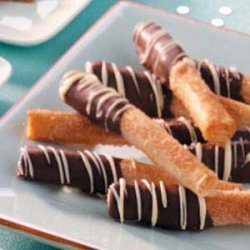 Chocolate-Dipped Phyllo Sticks