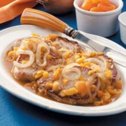 Onion-Apricot Pork Chops