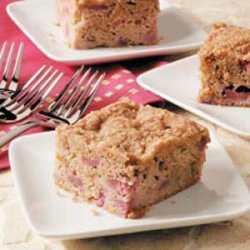 Rhubarb Crumb Coffee Cake