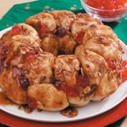 Cherry Almond Pull-Apart Bread