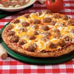 Meatball Pizza