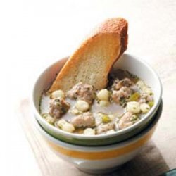 Hominy Sausage Soup