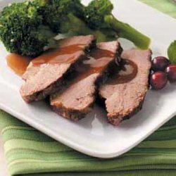 Brisket with Cranberry Gravy