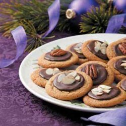 Frosted Peanut Butter Cookies