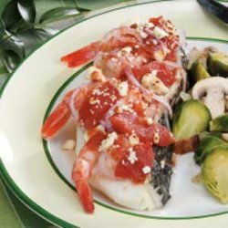 Sea Bass with Shrimp and Tomatoes