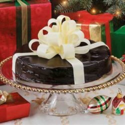 Gift-Wrapped Chocolate Cake