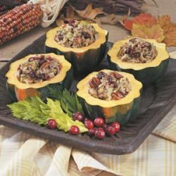 Wild Rice Stuffed Squash