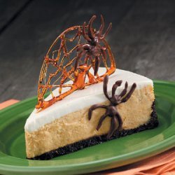 Spiderweb Pumpkin Cheesecake