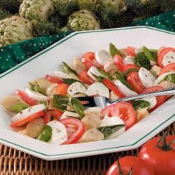 Artichoke Caprese Platter