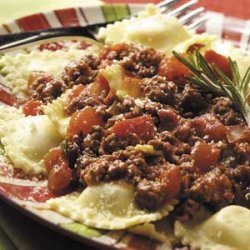 Beef Ragu with Ravioli