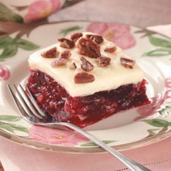 Cranberry Gelatin Squares