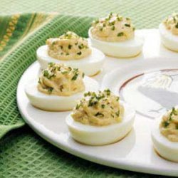 Chicken Creole Deviled Eggs