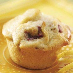 Rhubarb Lemon Muffins