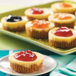 Jam-Topped Mini Cheesecakes