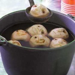 Shrunken Apple Heads in Citrus Cider