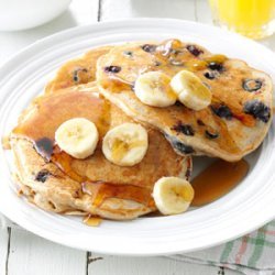 Banana Blueberry Pancakes