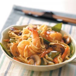 Thai Shrimp Linguine