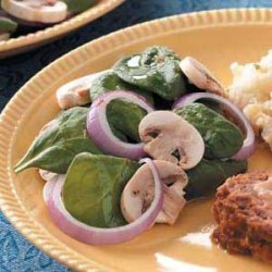 Mushroom Spinach Salad